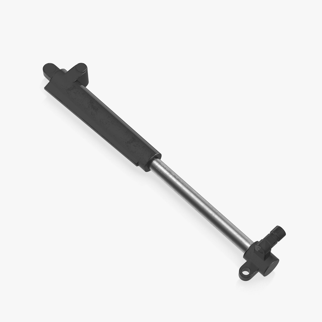 Sci-Fi Painted Hydraulic Cylinder 3D Model 3D model preview