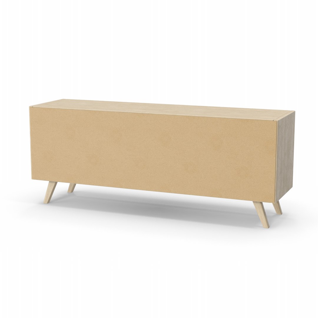 3D Wooden TV Stand Model TurboSquid 2055528