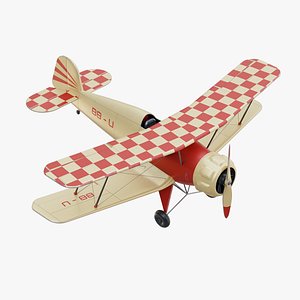 Bucker Bu 133 Jungmeister Biplane 3D model