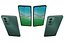 OPPO A5 5G Aurora Verde e Branco Névoa 2025 Low Poly