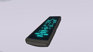 tv remote 3d obj
