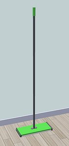 3D model Simple Generic Swiffer-style Mop - Flat Mop - Floor Sweeper - Style Prop