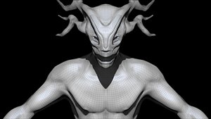 3D model Antler Man Human Deer Centaur - Base