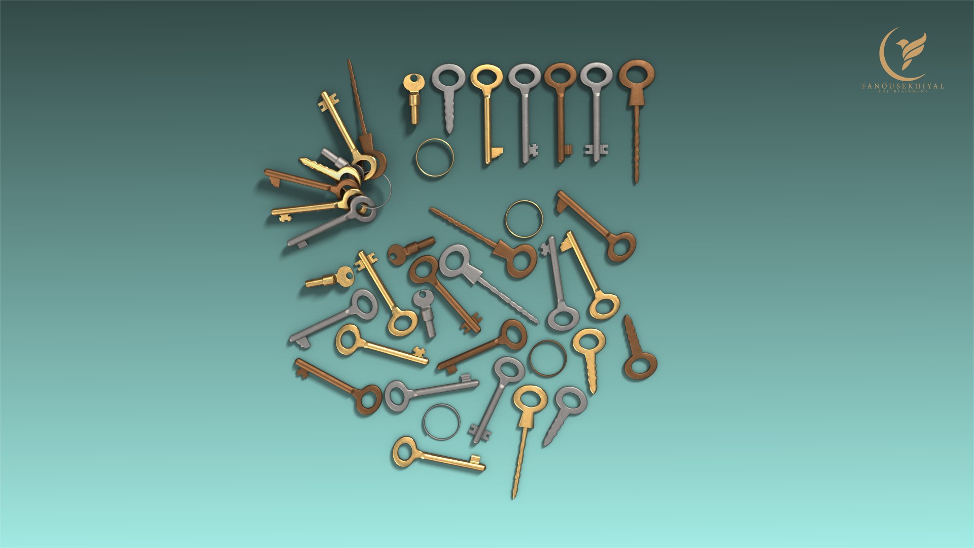 Low-poly Set Key 3D - TurboSquid 1635010