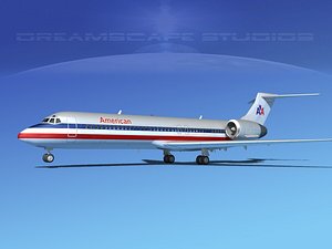 3d turbines boeing 717-200 717s model