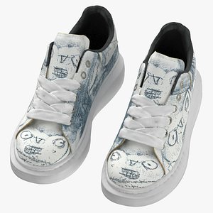 3D model Women Sneakers 02