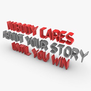 Nobody Cares 3d text