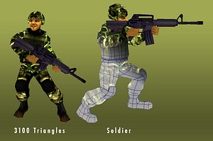 rigged soldier 3d ma