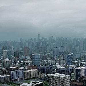 cityscape scene office 3D