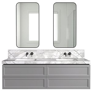 Washbasin Cabinet Bathroom Furniture 3D model
