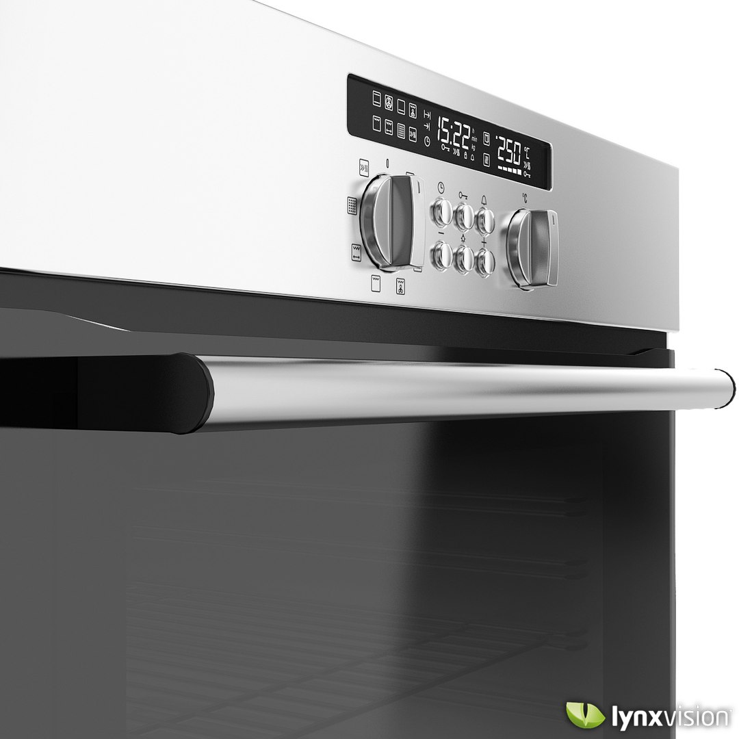 3d builtin single electric oven model