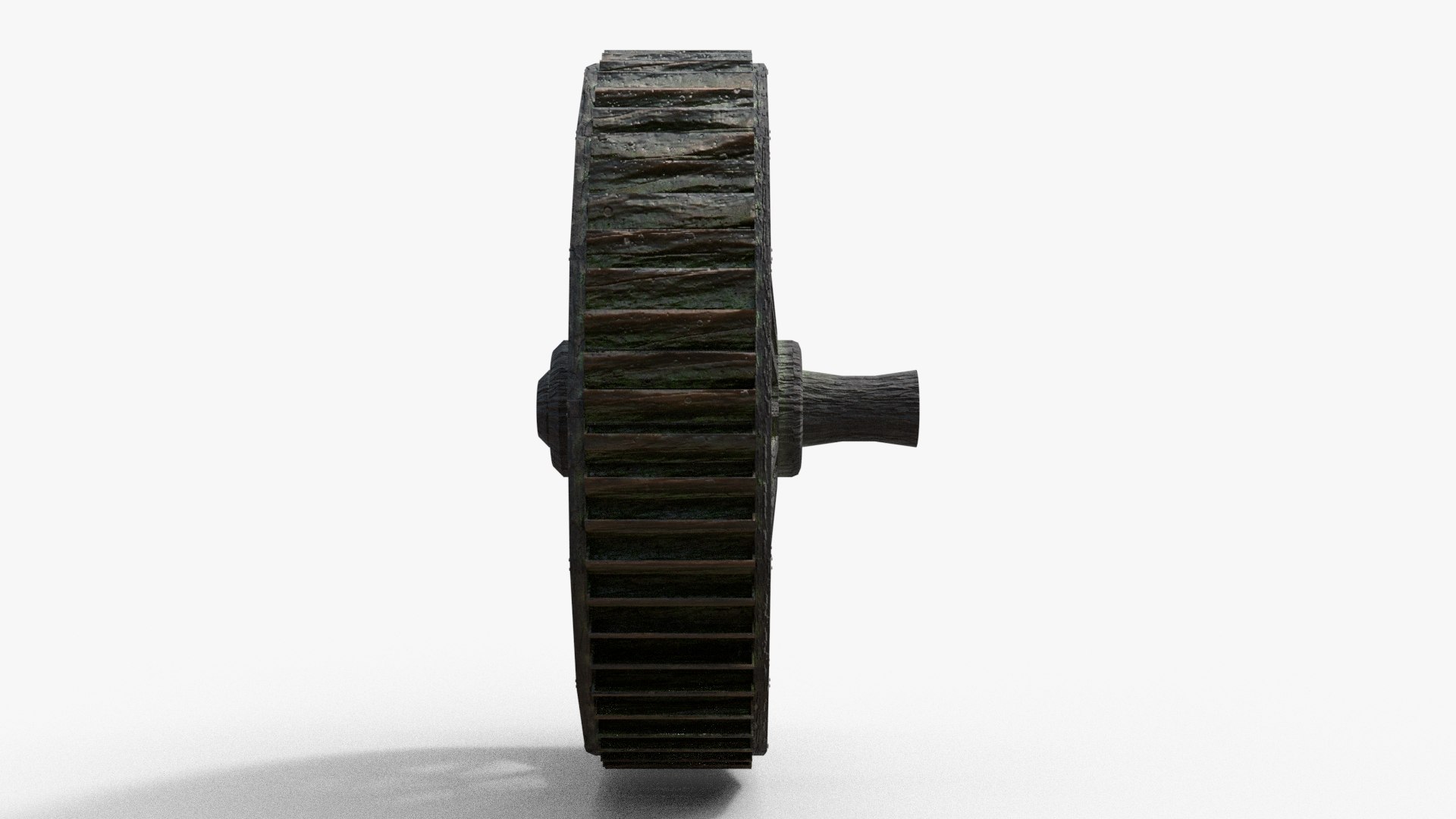 3D Wooden Waterwheel model - TurboSquid 2155561