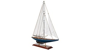 3D model Decorative sailing yacht Velsheda 1933