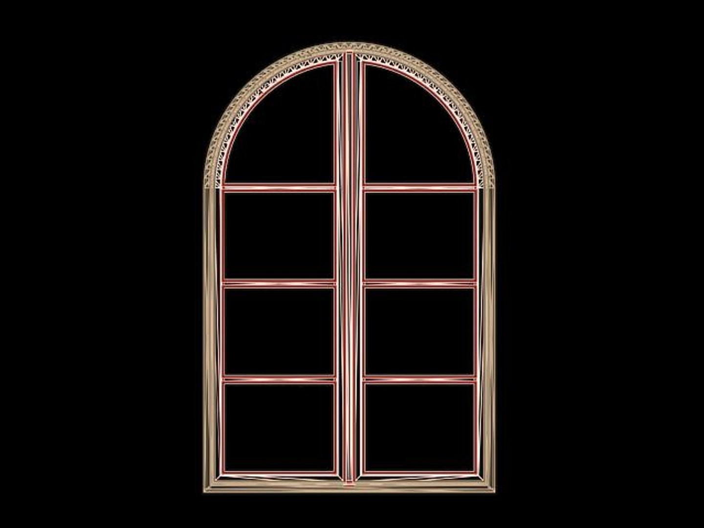 3d Model Half Window