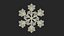 Intricate Snowflake Design 3D model
