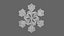 Design intrincado de floco de neve