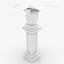 Garden Pedestal 3D model