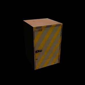 Diagonal striped box