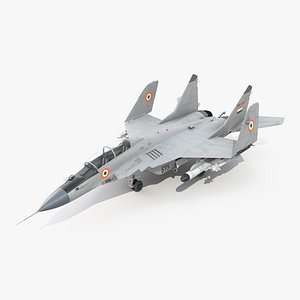 MiG 29 KUB Tandem Aircraft Indian with Armament Rigged for Maya