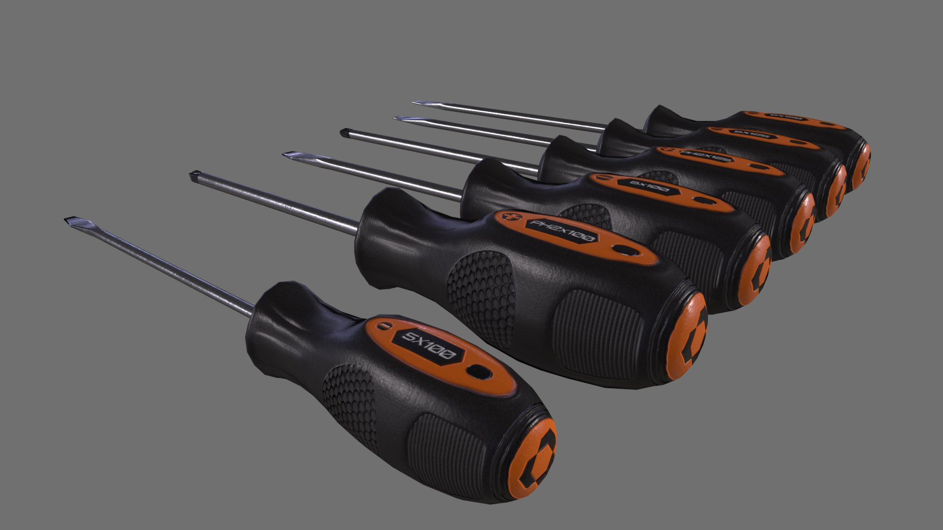 Screwdriver Set model - TurboSquid 2027268