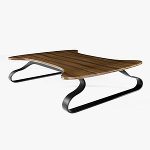 3D Sleek Industrial Coffee Table