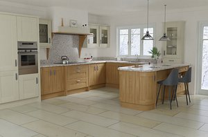 realistic kitchen 3D model
