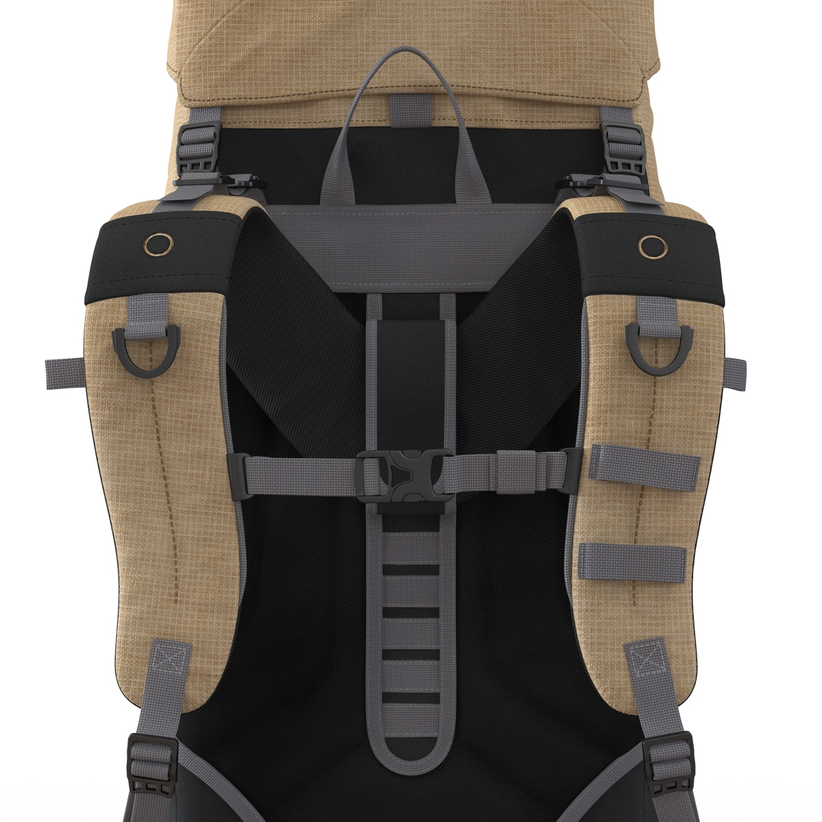 3d model large camping backpack generic