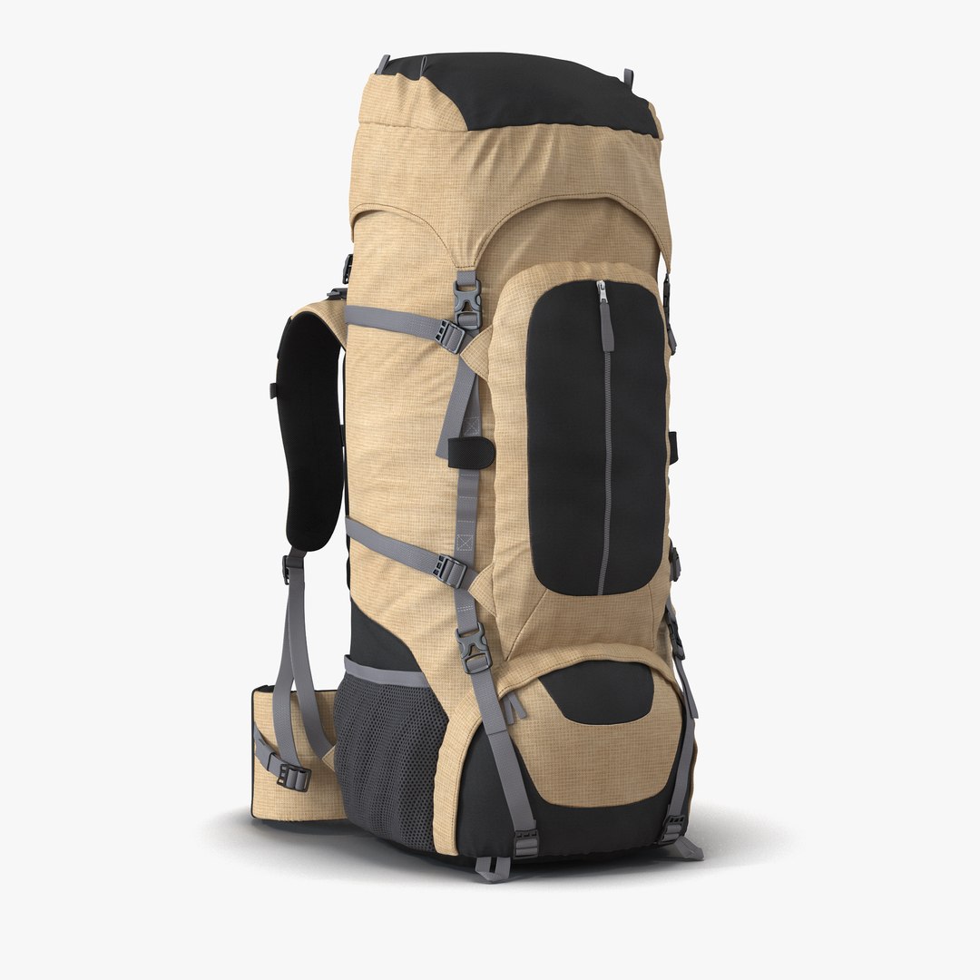 Large Camping Backpack Generic 3D model preview