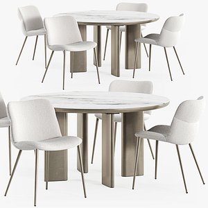 3D Calligaris Sandy table Onda chair model