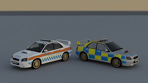3D subaru impreza uk police