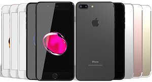 3d realistic apple iphone 7 model