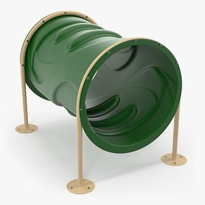 Dog Park Tunnel Run Green 3D model