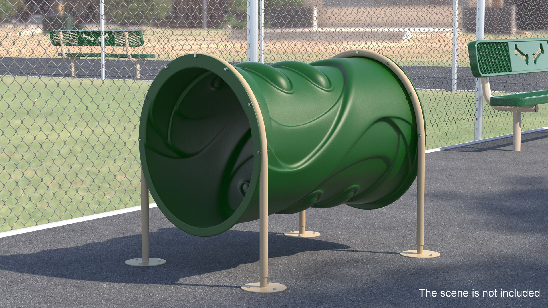 Dog Park Tunnel Run Green 3D Model TurboSquid 2051726