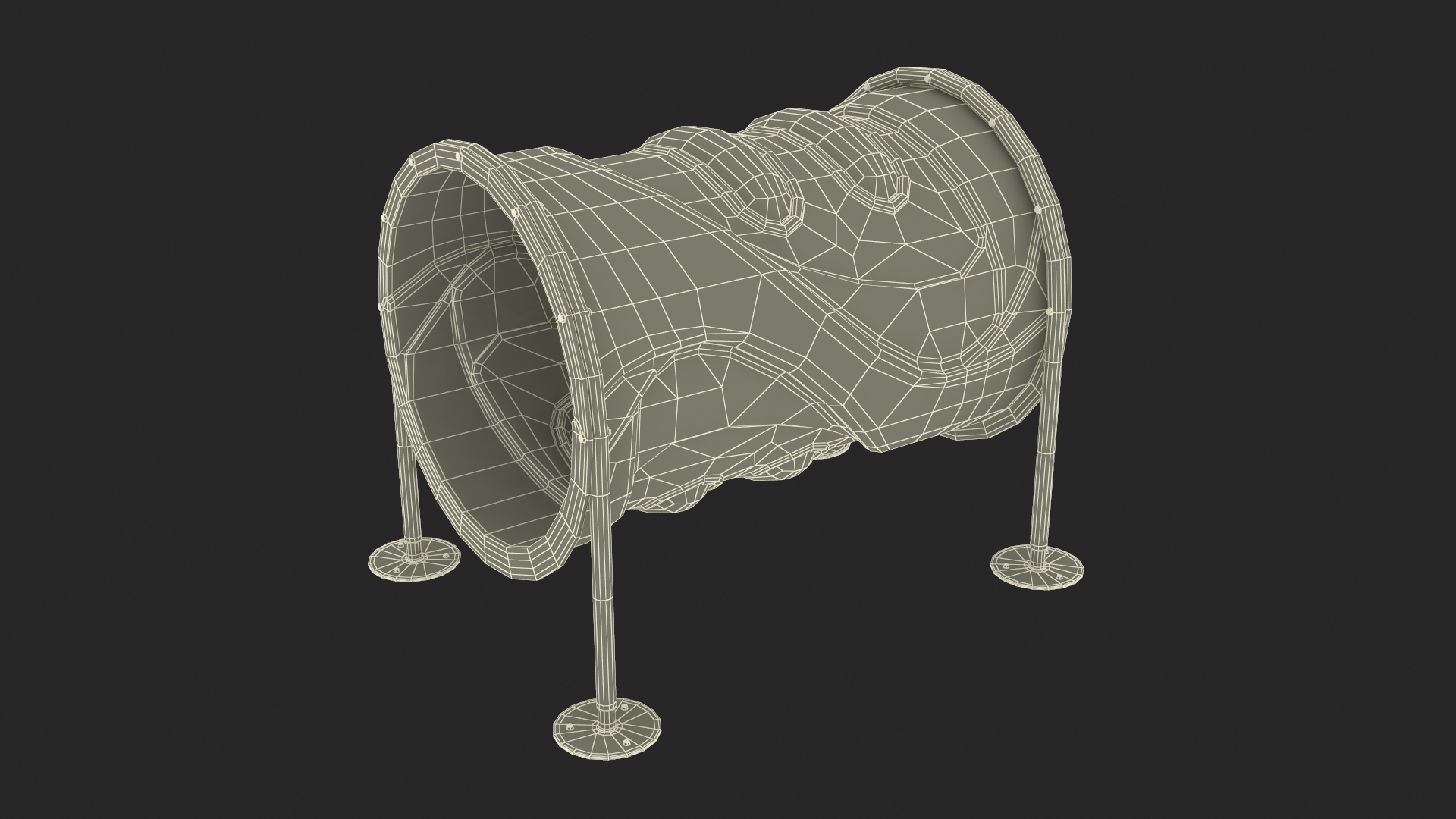 Dog Park Tunnel Run Green 3D Model TurboSquid 2051726