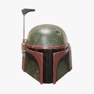 Bounty Hunter BOBA FETT Helmet PBR model 3D model