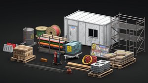 Site Logistics Pack 3D model