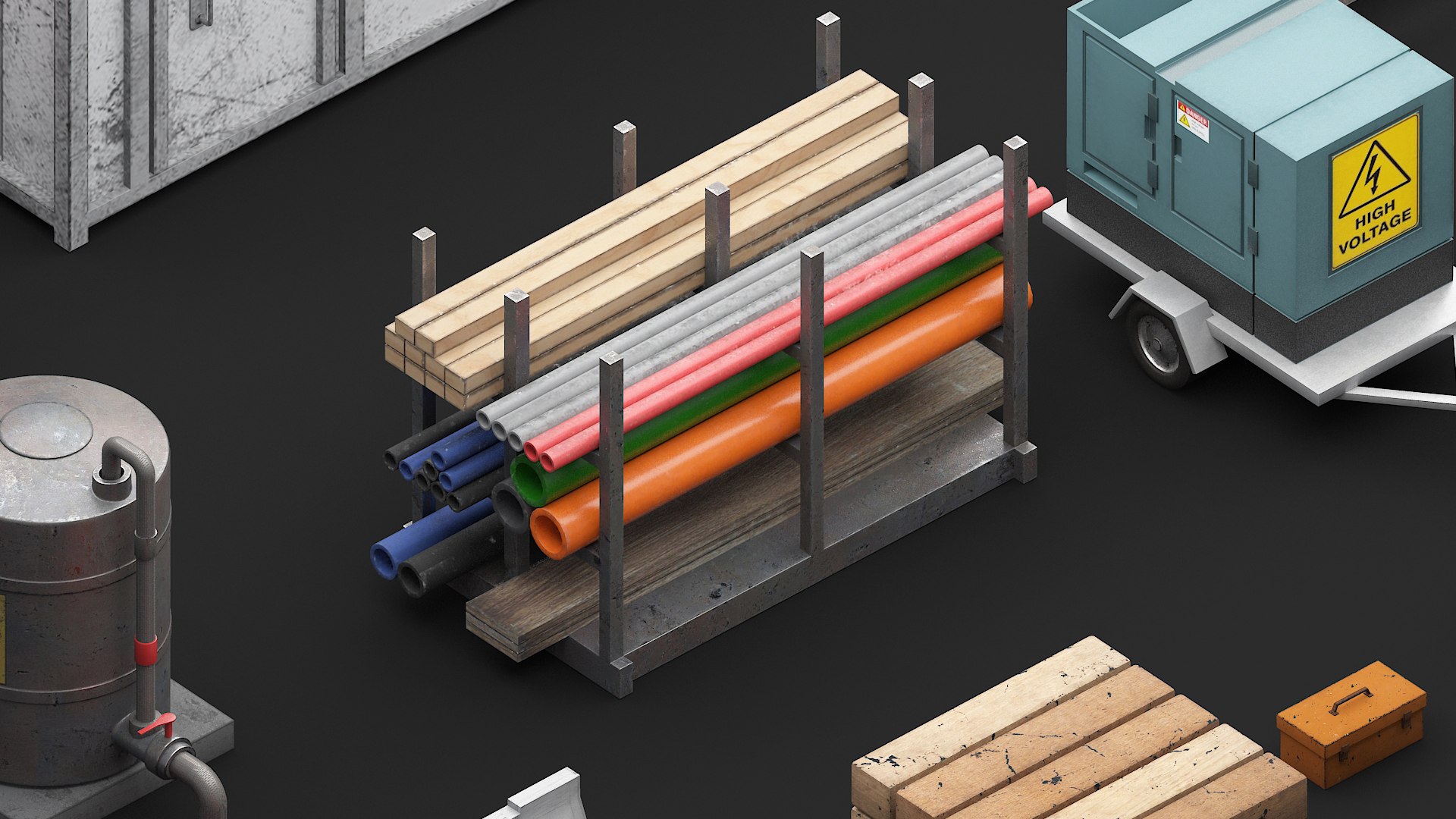 Site Logistics Pack 3D model https://p.turbosquid.com/ts-thumb/G8/5fEBTb/hI/6/jpg/1786208686/1920x1080/fit_q87/435bb7ebd74d6f43e0d0f6c6258515b967e03187/6.jpg