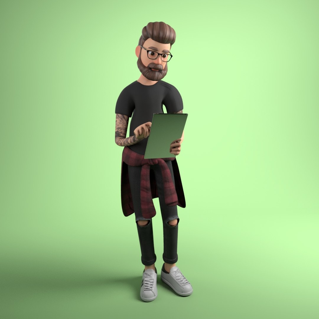 3D pack character model - TurboSquid 1600807