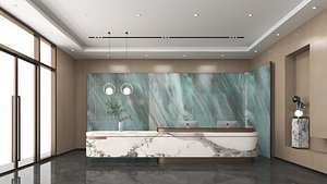 the reception desk 3D