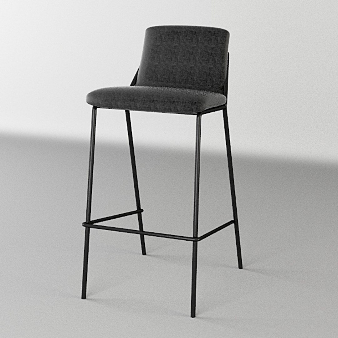 3d Model Chair Sling Bar Stool