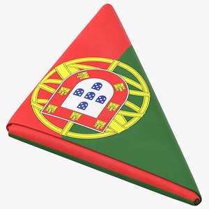 Flag Folded Triangle Portugal