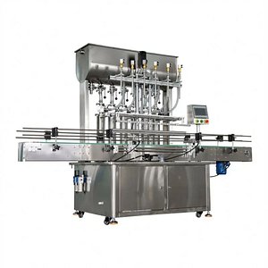 Industrial 8-Head Automatic Liquid Filling Machine with PLC  HMI Control model