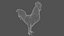 Rooster OBJ 3D