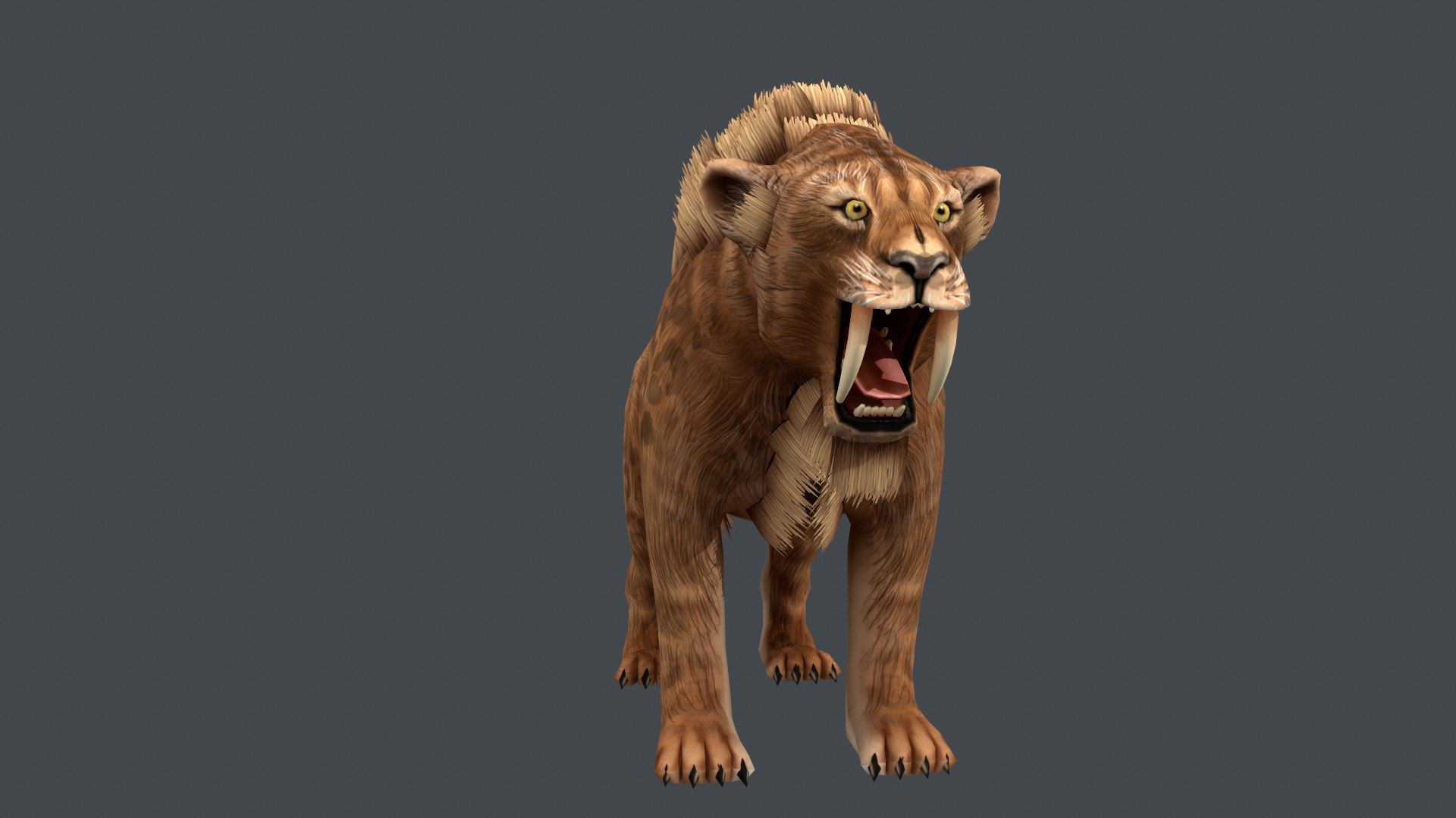 saber tooth 3D model https://p.turbosquid.com/ts-thumb/G8/P4sup8/OPkieJcH/screenshot046/png/1596123464/1920x1080/fit_q87/7e8217b280a6b1c556c336fd734759dcac41244b/screenshot046.jpg