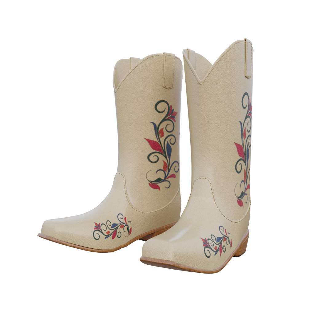 3D White Cowboy Boots model https://p.turbosquid.com/ts-thumb/G8/TODkab/LY/transparent/png/1744380025/1920x1080/fit_q87/6f273556692a7e6e7afdc5eb24687fcbc769a06c/transparent.jpg