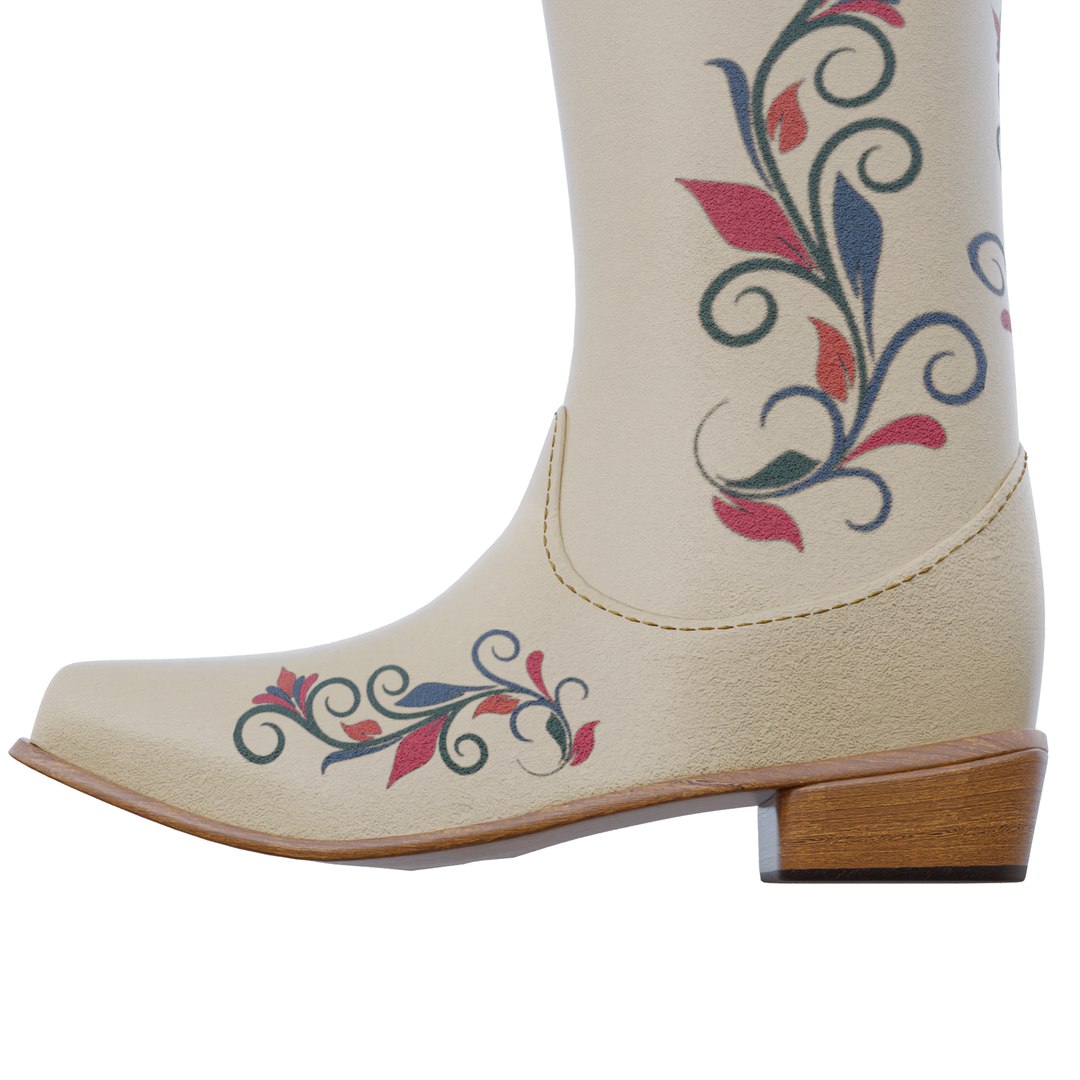 3D White Cowboy Boots model https://p.turbosquid.com/ts-thumb/G8/TODkab/cC/shot_3/png/1744380023/1920x1080/fit_q87/2fdb72f38e971e3e4e1c0945895c432ea5ffef77/shot_3.jpg