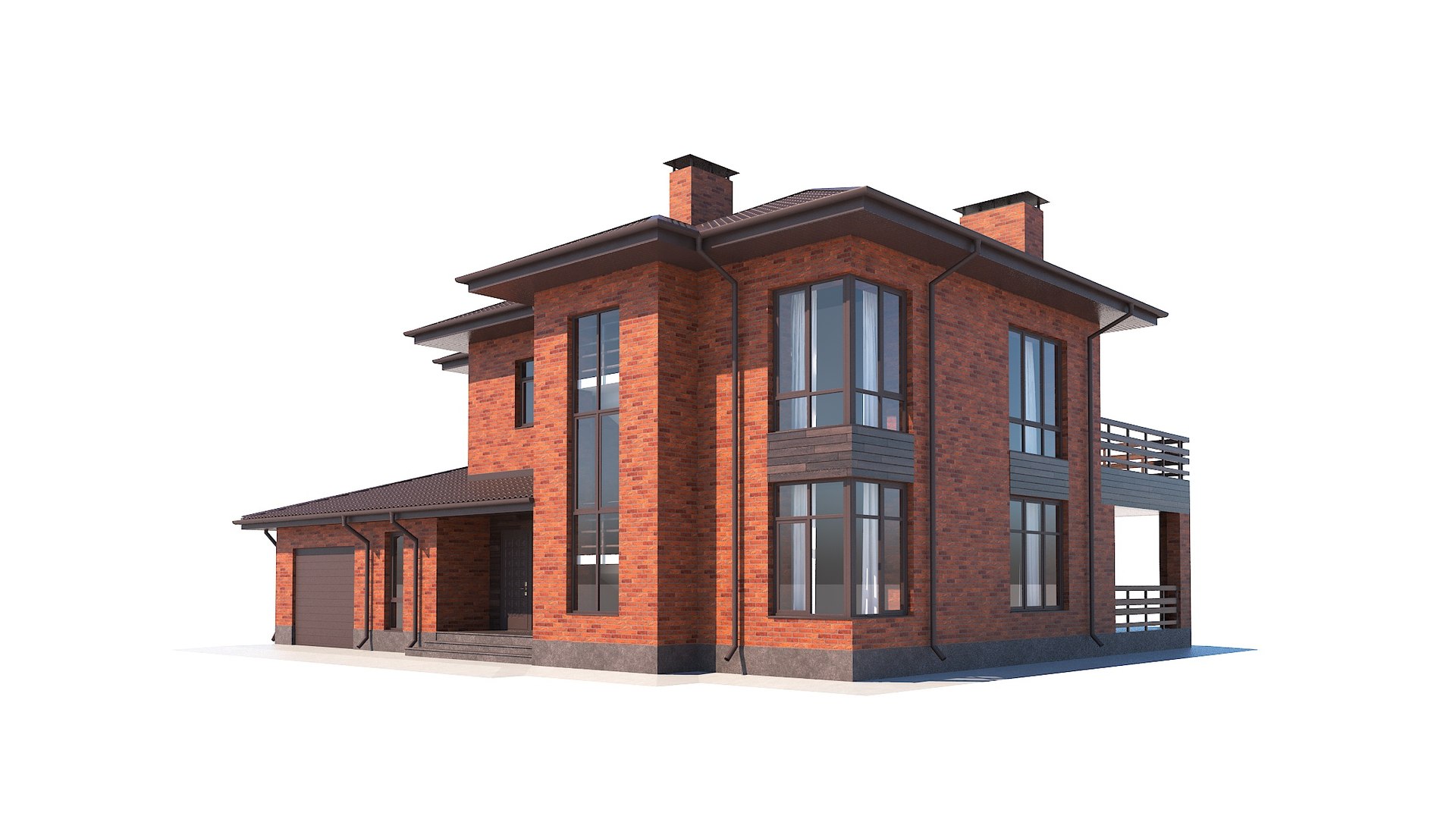 Red Brick Building 3D Model - TurboSquid 1562515