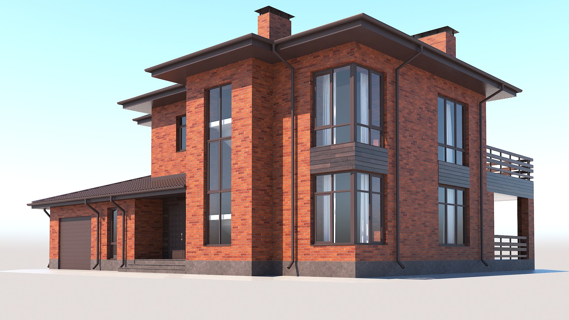 Red Brick Building 3D Model - TurboSquid 1562515