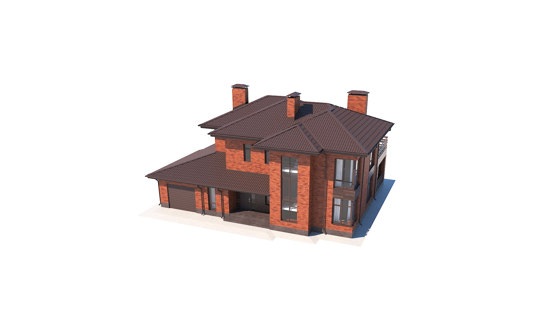 Red Brick Building 3D Model - TurboSquid 1562515