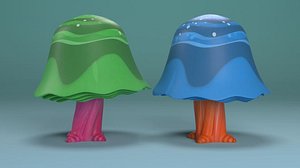 cartoon tree jungle model